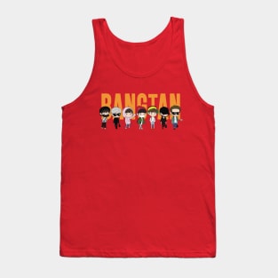 Chibi Bangtan Members Airplane Fashion Tank Top